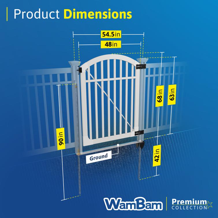 Nervous Nelly Vinyl Gate | WamBam Fence